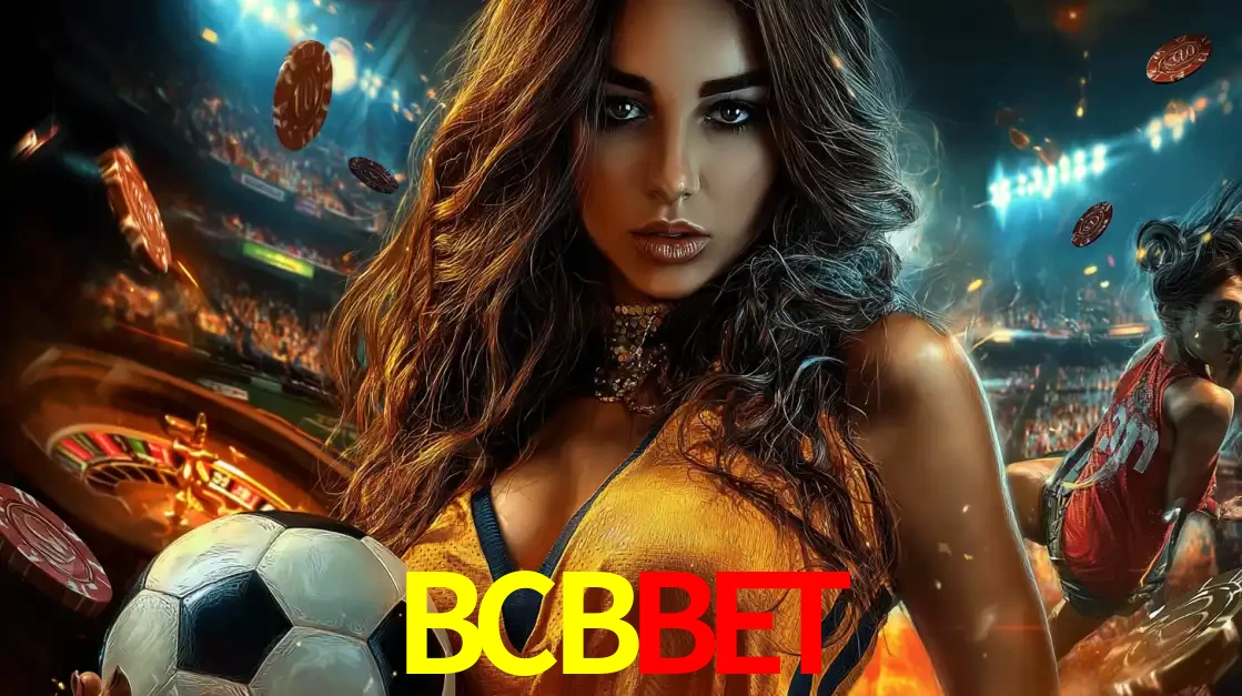 Mulher segurando uma bola de futebol em uma montagem que mistura a paixão esportiva com a emoção da roleta de cassino, tudo disponível na plataforma BCBBET.